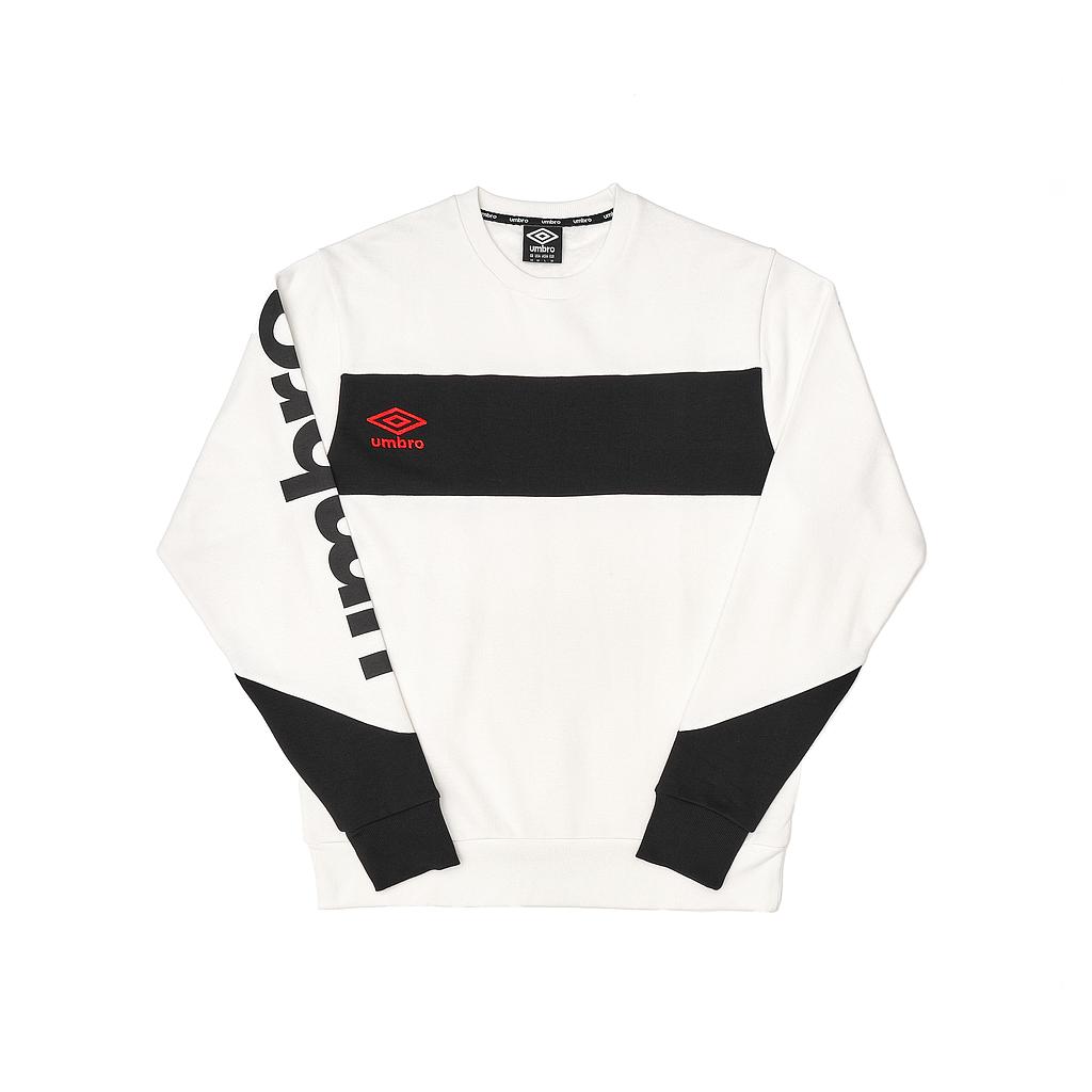 SUDADERA UMBRO CREW NECK BLANC DE BLANC / BLACK 