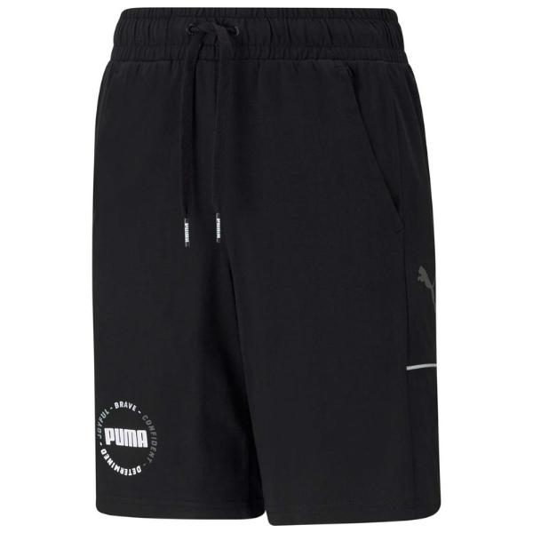 ALPHA JERSEY SHORTS, PUMA BLACK