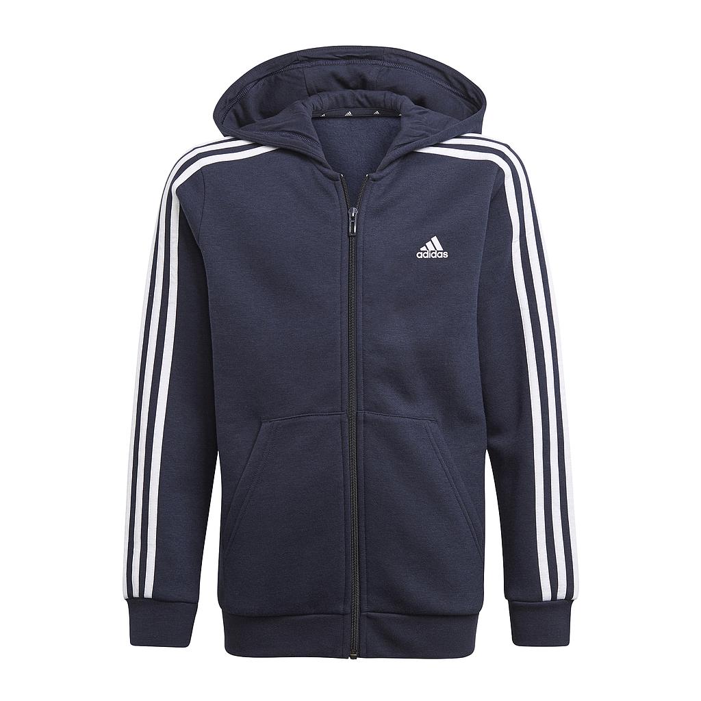 ADIDAS BOYS ESSENTIALS 3S FULL-ZIP HOODIE