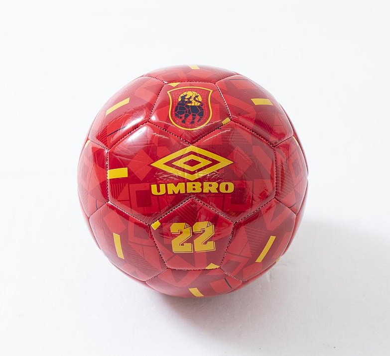 Balón de Fútbol Umbro Spain Supporter Ball High Risk Red / Old Gold / Dark Navy