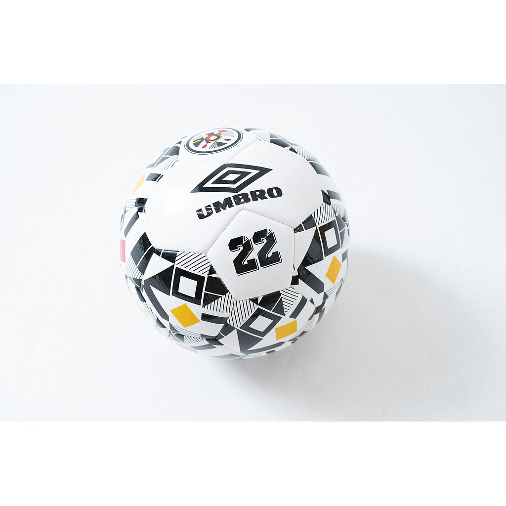 Balón de Fútbol Umbro Germany Supporter Ball White / Black / Old Gold / High Risk Red