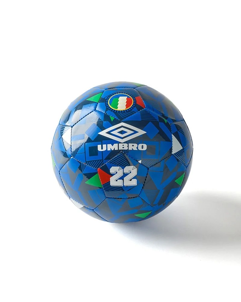 Balón de Fútbol Umbro Italy Supporter Ball Regal Blue / White / Kelly Green / High Risk Red
