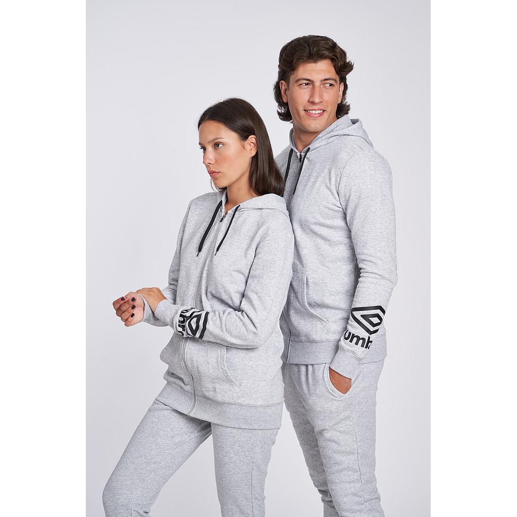 Sudadera Umbro FW Terrace Zip Hoodie Grey Marl