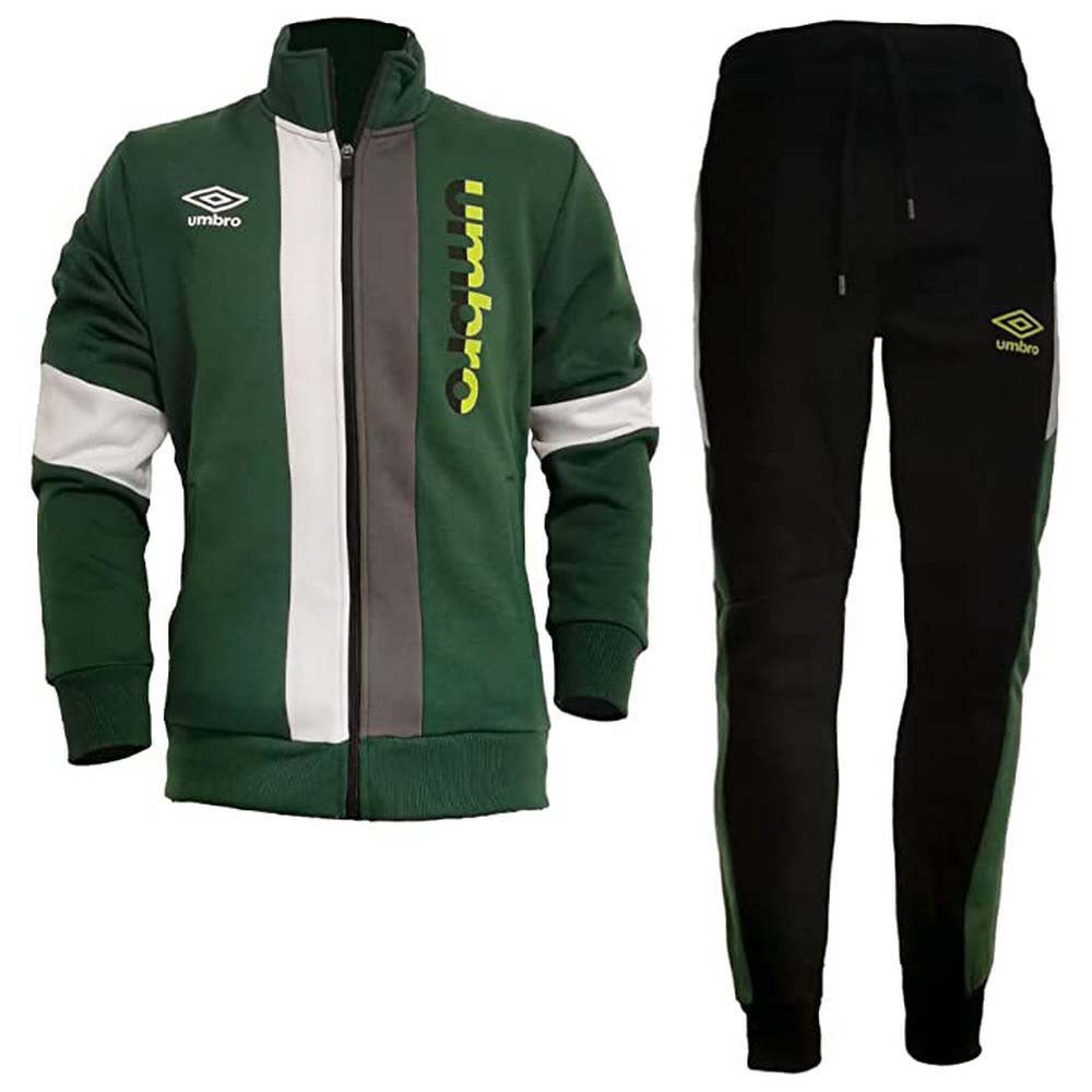 Chandal Umbro Fullzip Tracksuit Black / Garden / White / Dark Gray