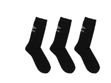 Calcetines Umbro Combed Negro Pack 3