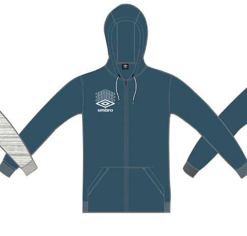Chaqueta Umbro FW Terrace Zip Hoodielyons Blue