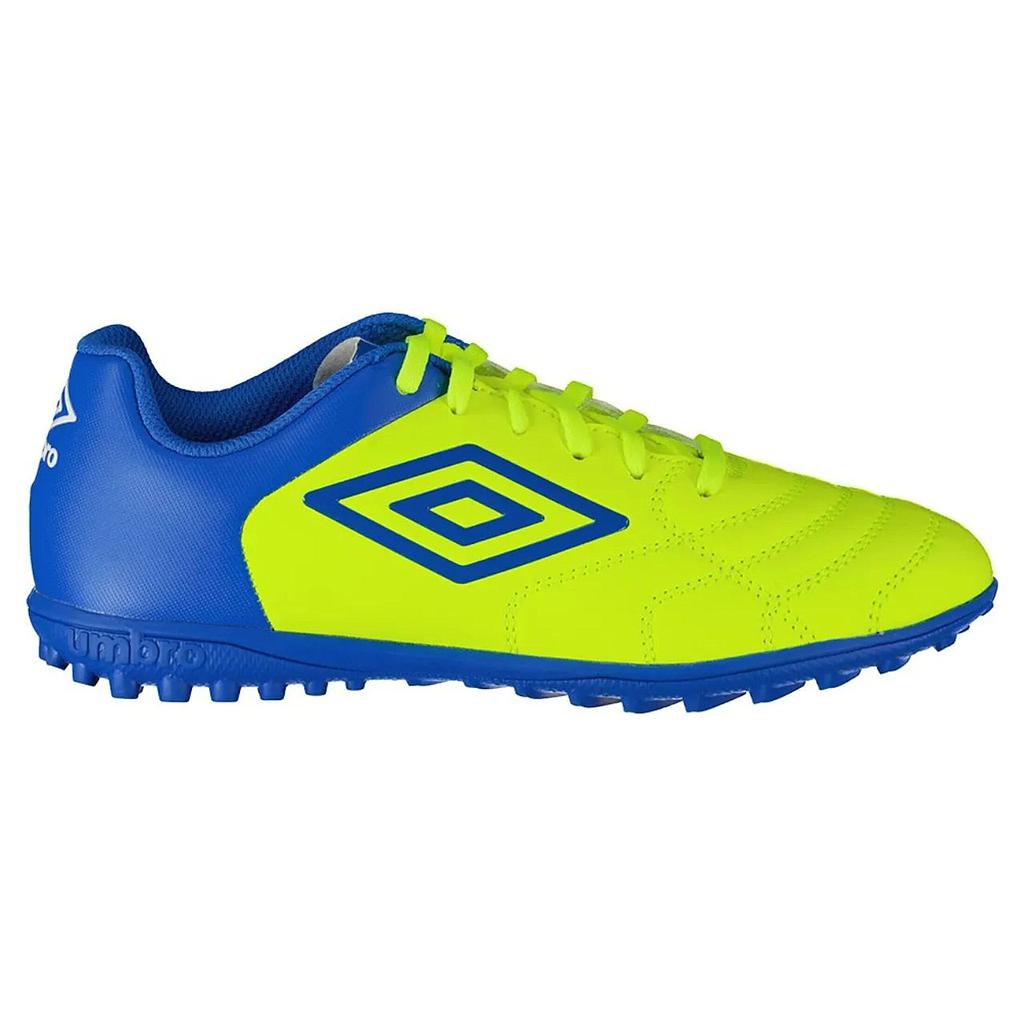 Bota de Futbol Umbro Classico Xi TF Safety Yellow / Regal Blue / White - JNR