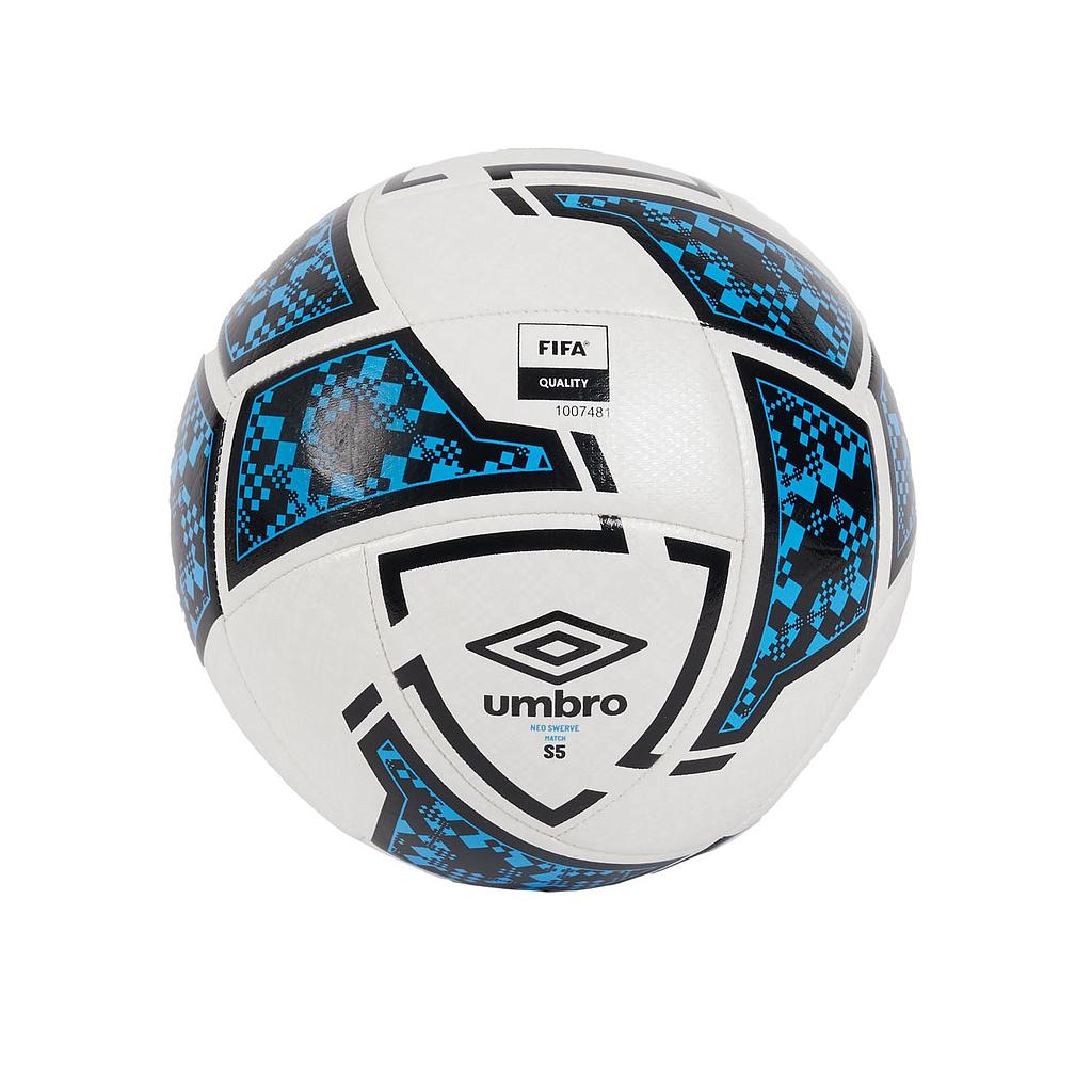 Balón de Fútbol Umbro Neo Swerve Match White / Black / Malibu Blue