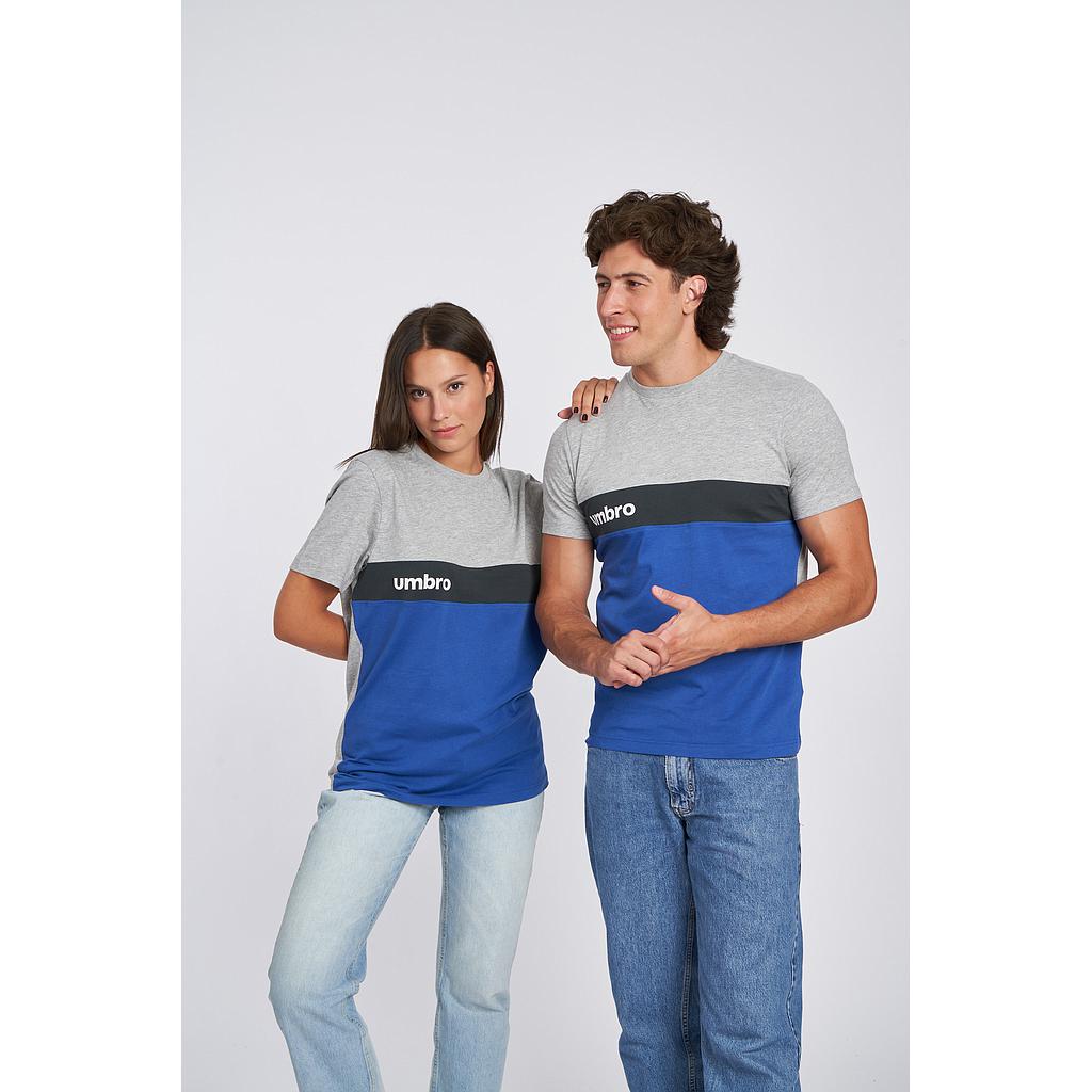 Camiseta Umbro Fw Sportswear T-shirt Grey Marl / Nouvean Navy / Woodland Grey