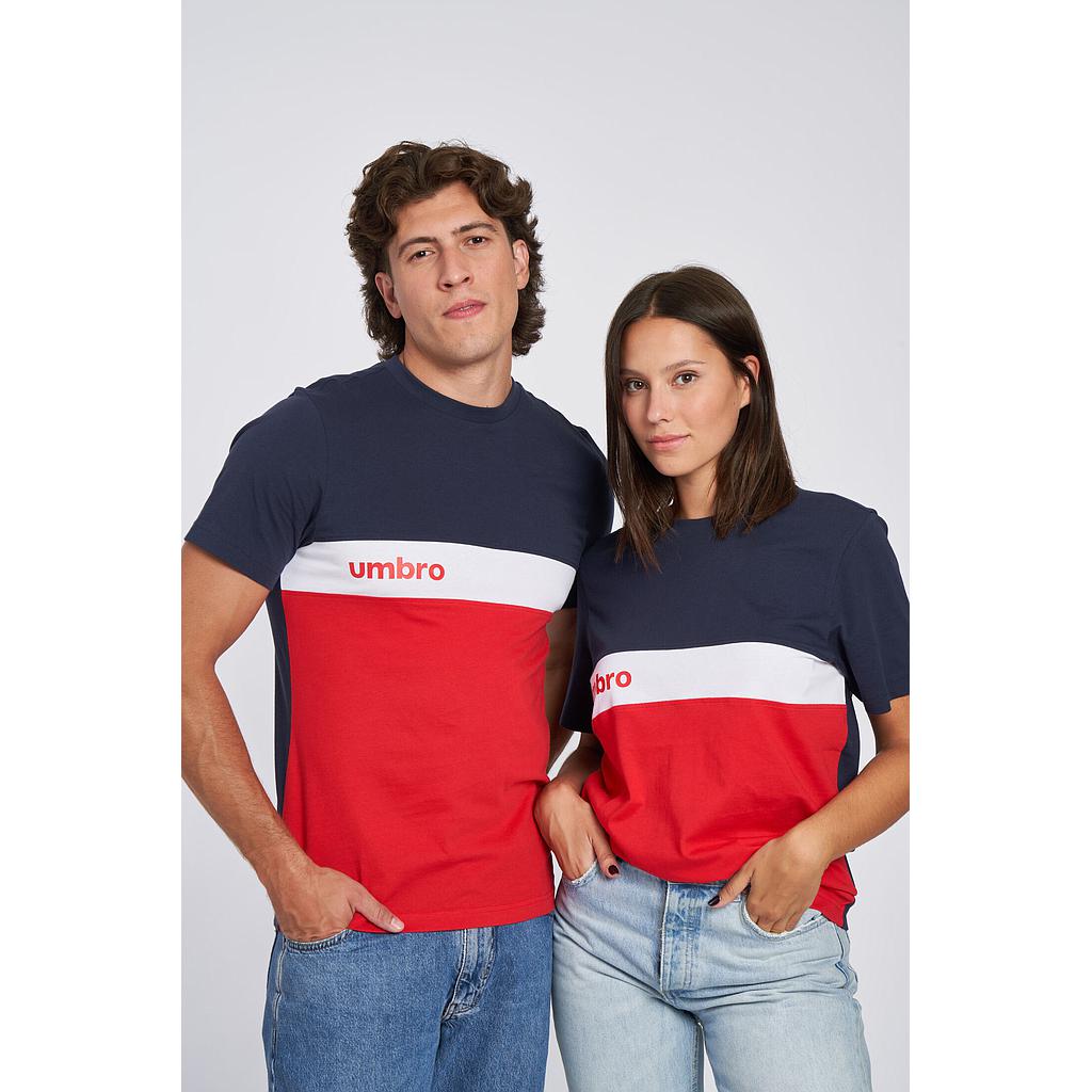 Camiseta Umbro FW Sportswear T-shirt Dark Navy / Vermillion /  Brilliant White