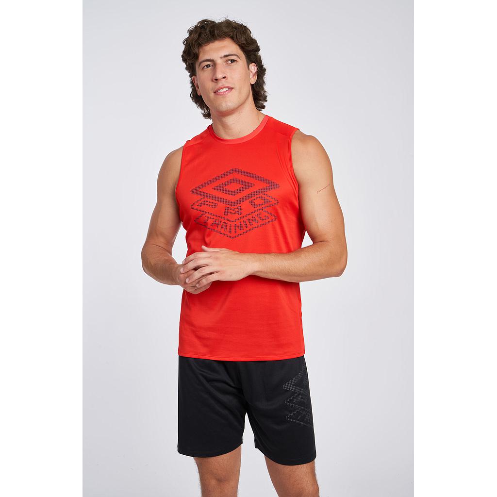 Camiseta Umbro Pro Training Active Vest Flame Scarlet