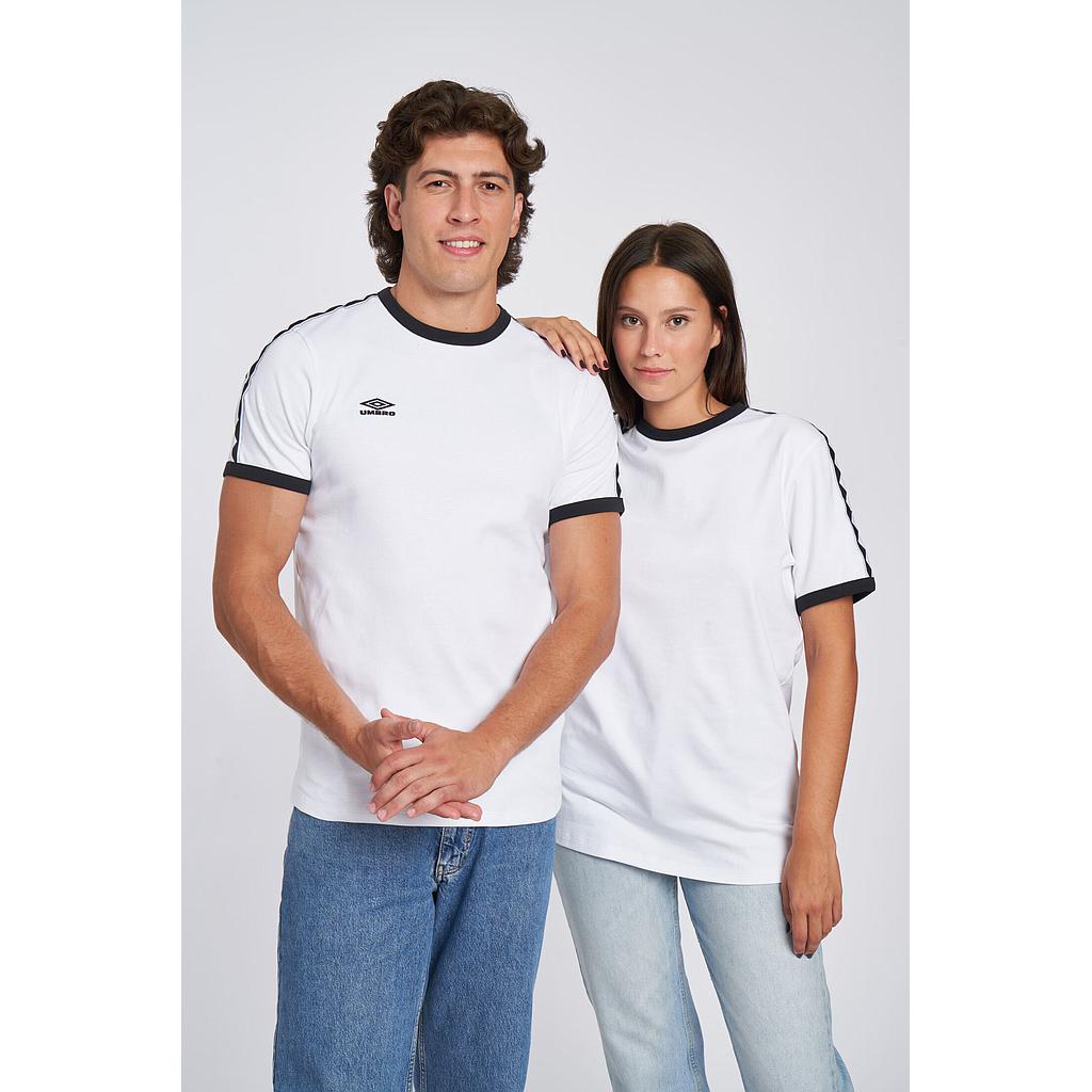 CAMISETA UMBRO TAPED RINGER TEEBRILLIANT WHITE / BLACK