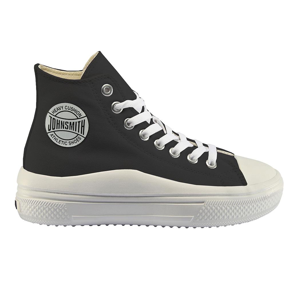 Zapatilla John Smith Licy High Piel Negra