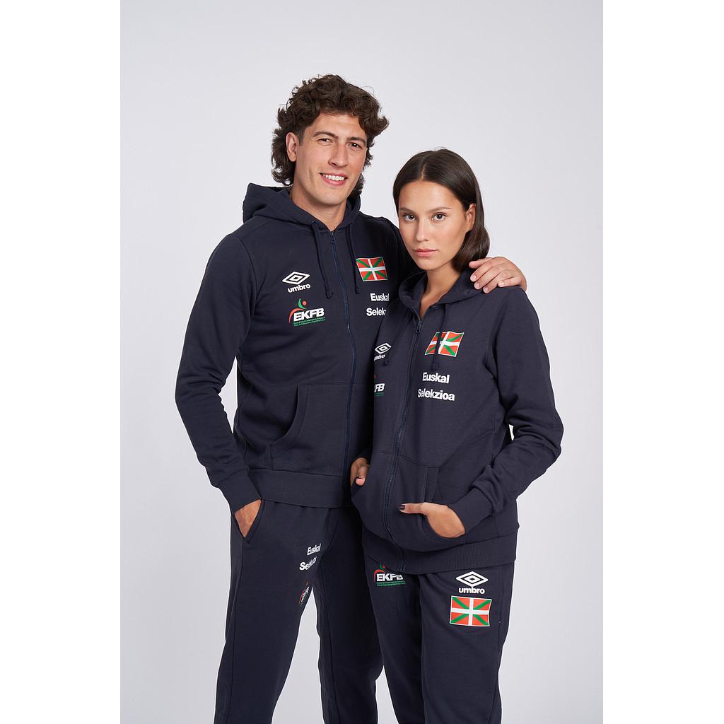 EUSKAL SELEKZIOA WALKING/22 FLEECE JACKET JUNIOR NAVY 