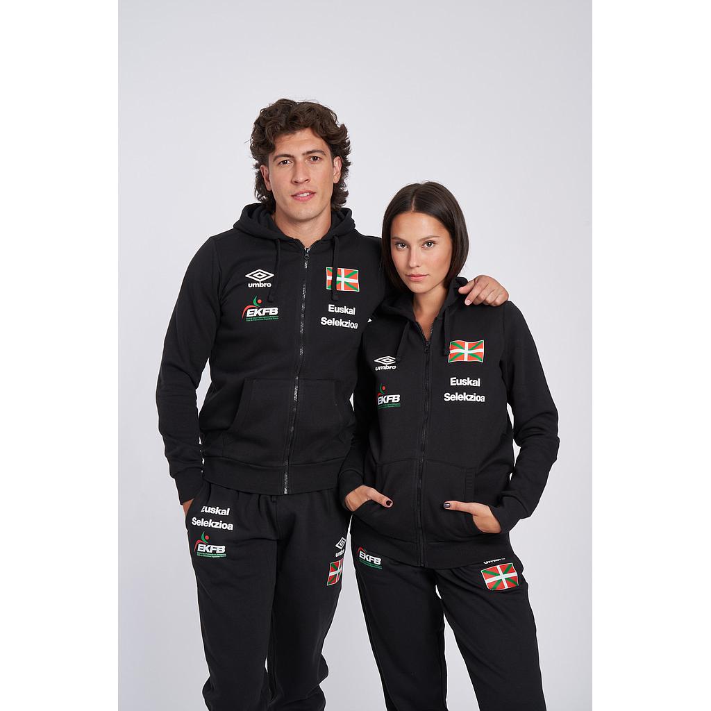 EUSKAL SELEKZIOA WALKING/22 FLEECE JACKET BLACK JUNIOR  
