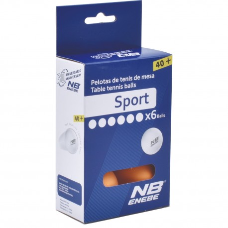 Pelota Ping Pong Enebe Sport 6 Unidades Naranja