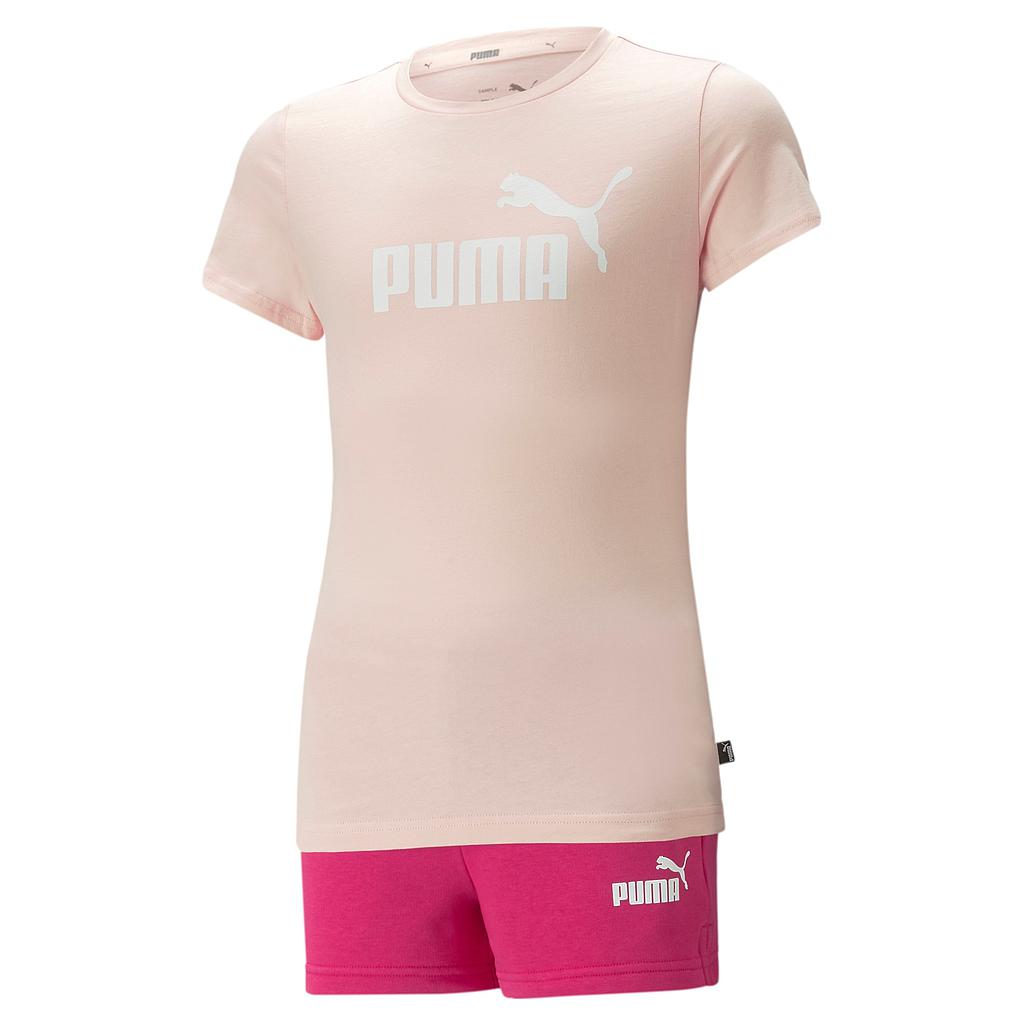 Conjunto Puma Logo Rosa