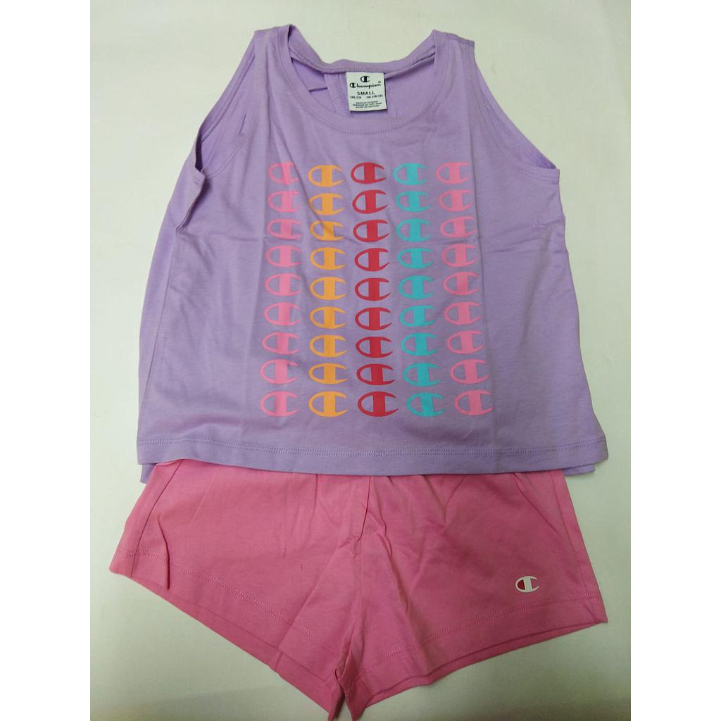 Conjunto Champion American Classics Lila