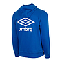 65521U-038 FW LARGE LOGO ZIP THROUGH HOODIE REGAL BLUE