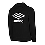 65521U-060 FW LARGE LOGO ZIP THROUGH HOODIE BLACK