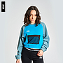 C20013-JL5-PELO CREW SWEAT - WMNS BLUE LEAD / SKYDIVE / WHITE