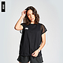 C20007-090-AMAL CROP SLEEVELESS TEE - WMNS BLACK / WHITE
