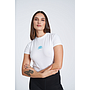 UMBRO FITTED CROP TEE - WMNS WHITE / SCUBA