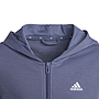 ADIDAS GIRLS ESSENTIALS LOGO FULL-ZIP HOODIE