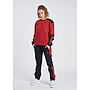 UTILITY CLR BLOCK JOGGER BLACK / RED DAHLIA