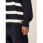 Polo Umbro YMC 60s Patchwork Football Jersey Cannoli Cream / Navy Blazer