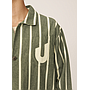 Chaqueta Umbro YMC Striped Refs Jacket Rain Forest / Cannoli Cream