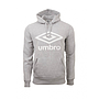 SUDADERA UMBRO FLEECE LARGE LOGO OH HOODY GREY MARL / WHITE