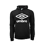 SUDADERA UMBRO FLEECE LARGE LOGO OH HOODY BLACK / WHITE