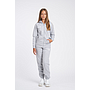 CHAQUETA UMBRO FLEECE ZIP THROUGH SMALL LOGO HOODIE JUNIOR GREY MARL / WHITE