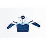 Chaqueta Umbro Track Top - England Medieval Blue / Brilliant White / Vista Blue