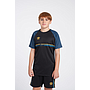 CAMISETA UMBRO SPIRITO JERSEY - JNRBLACK / ORANGE POP / PETROL BLUE 