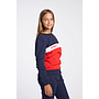Sudadera Umbro Fw Sportswear Sweat - Jnrdark Navy / Vermillion / Brilliant White