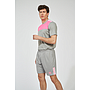 Camiseta Umbro Ness Gris / Rosa