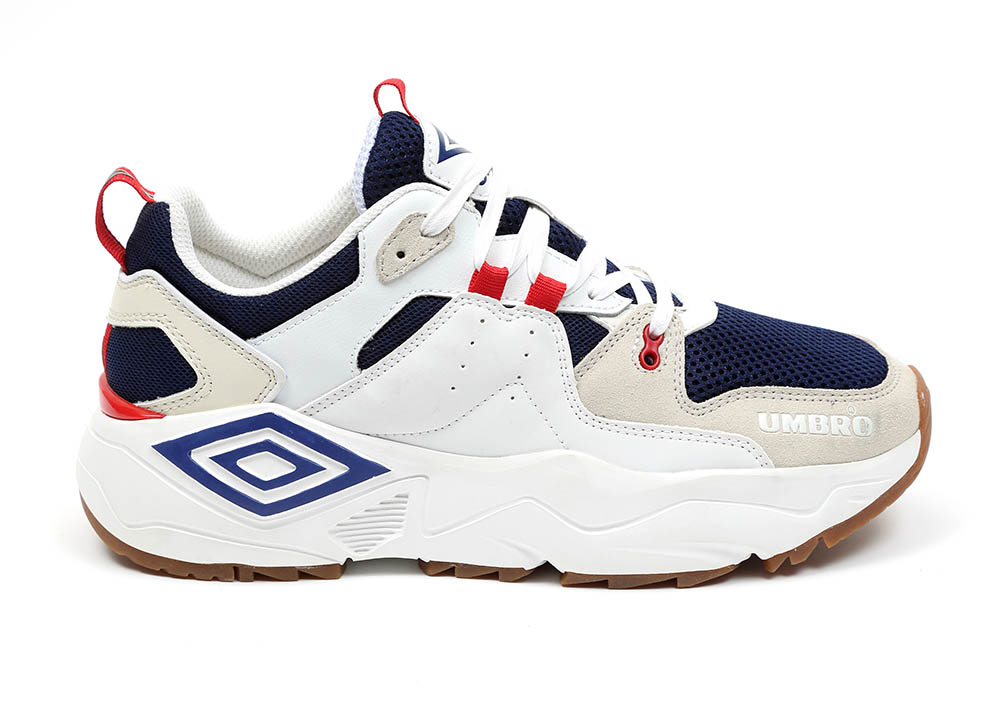81586U-HZH UMBRO RUN M WHITE / DARK NAVY / OFF WHITE / VERMILLION