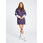 UMJL0056-Z3N LINA SWEAT DRESS WOMEN COSMOS/GREY MARL/WHITE
