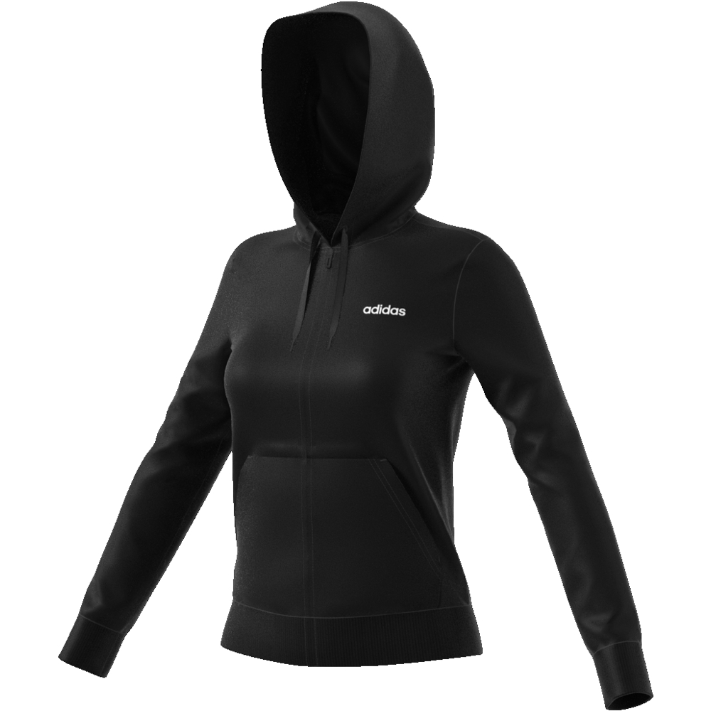 DP2414 Essentials Solid Full Zip Hoodie black/white