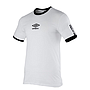 Camiseta Umbro Ringer Taped Logo White / Black