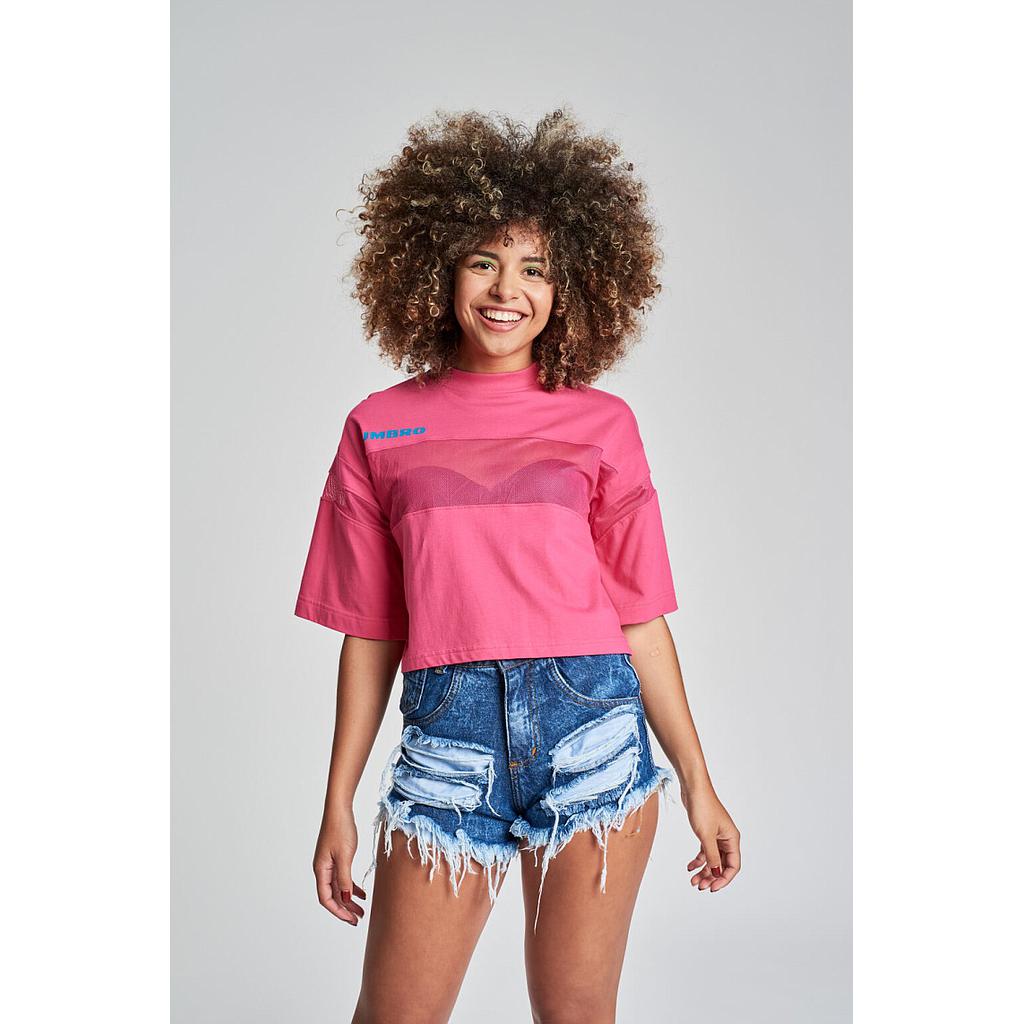 Camiseta Umbro Alto Crop Tee Fucsia