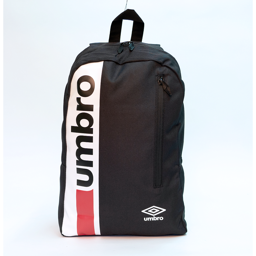 HARRISON BACKPACK BLACK / VERMILLION / WHITE