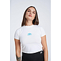 Camiseta Umbro Fitted Crop Tee Blanca