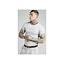 SikSilk Straight Hem Gym Tee - Grey, Black & Gold