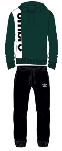 Chandal Umbro Hooded Tracksuit Garden / Black