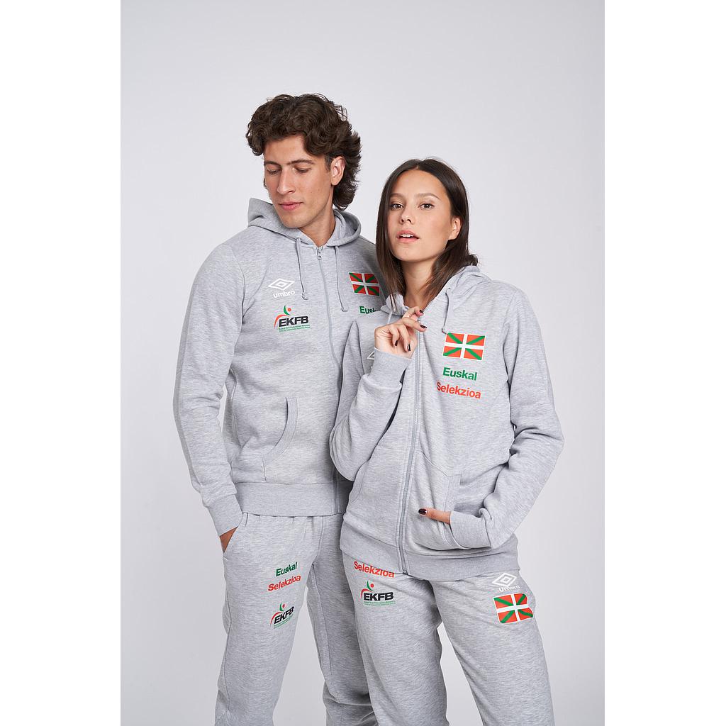 EUSKAL SELEKZIOA WALKING/22 FLEECE JACKET GREY JUNIOR 